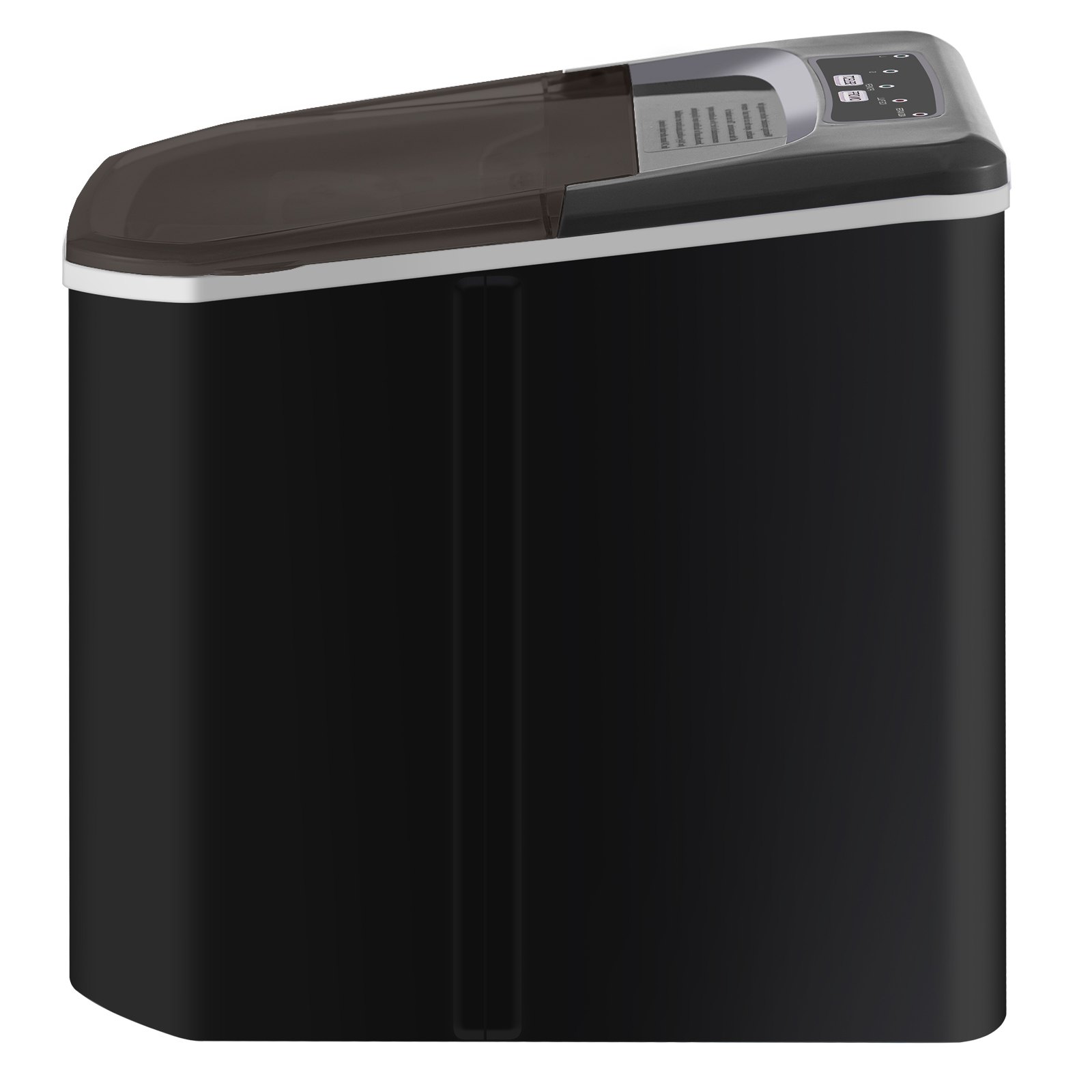 Kostkarka do lodu BuoQua 12 kg z wyświetlaczem LCD, czarna, komercyjna kostkarka do lodu