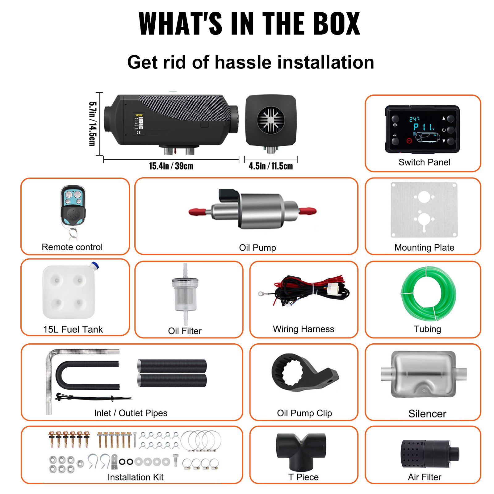 12V 5KW nagrzewnica powietrza na olej napędowy do samochodów kempingowych RV przyczepa ciężarówki łodzie