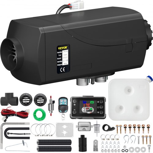 12V 5KW Nagrzewnica powietrza na olej napędowy do przyczep kempingowych RV Samochody kempingowe Łodzie 5kW + przełącznik LCD