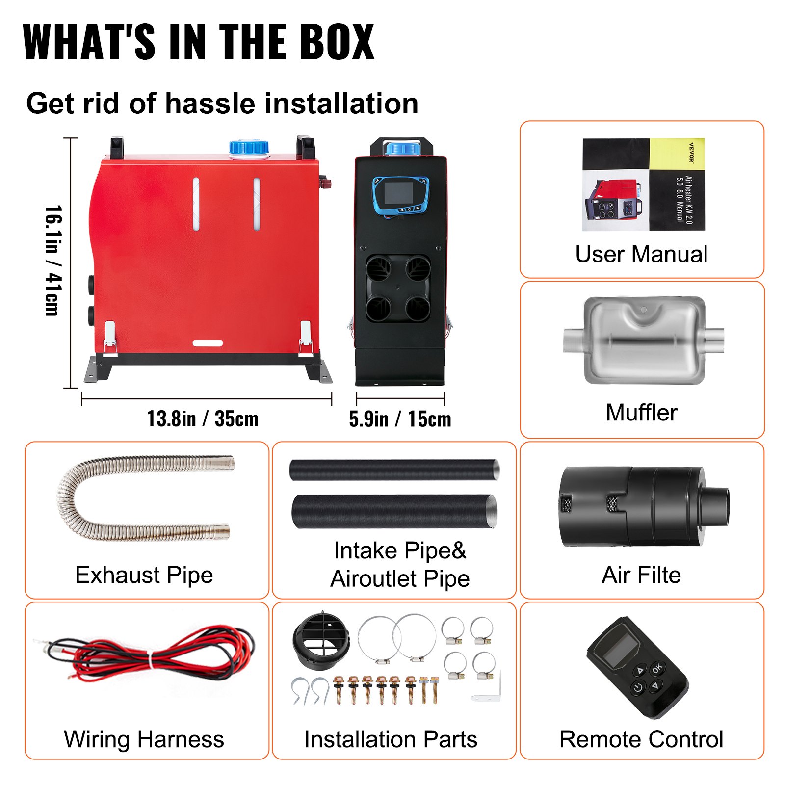 Podgrzewacz powietrza na olej napędowy 12V 5KW nagrzewnica postojowa nagrzewnica powietrza na olej napędowy podgrzewacz samochodowy na paliwo do RV