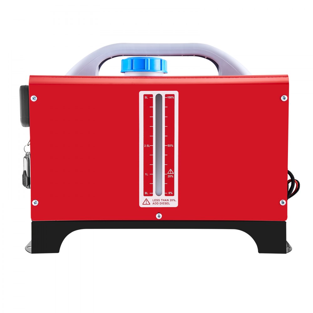VEVOR 12V Diesel Car Fuel-Powered Parking Heater, Diesel Air Heater 8 KW, Air Diesel Heater for Car RV Truck Camper Bus with Remote Control, Red LCD Switch & 1 Air Outlet