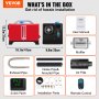 VEVOR 12V Diesel Car Fuel-Powered Parking Heater, Diesel Air Heater 8 KW, Air Diesel Heater for Car RV Truck Camper Bus with Remote Control, Red LCD Switch & 1 Air Outlet