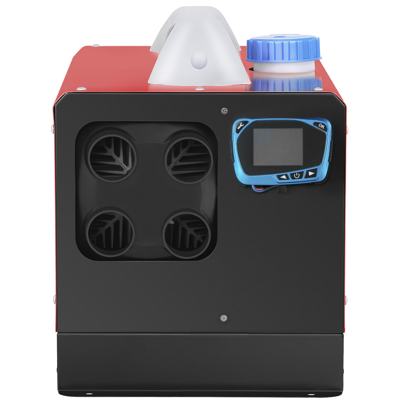 VEVOR 5KW Nagrzewnica powietrza na olej napędowy Nagrzewnica powietrza Cztery wyloty powietrza Nagrzewnica powietrza LCD Samochód