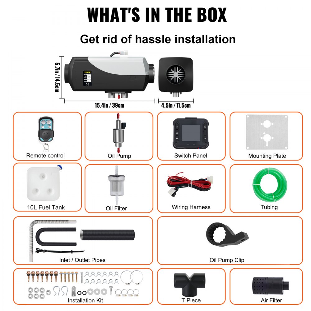 5KW podgrzewacz powietrza na olej napędowy 12 V do samochodów ciężarowych samochód kempingowy łódź autobus CAN