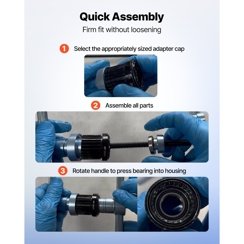 VEVOR Bearing Press Kit, 25 Pcs, Bearing Race and Seal Driver Set with Bushings & Wrenches, Bushing Driver Tool Set, Heavy Duty Aluminum Alloy Seal Removal Installation Tool Kit with Storage Case