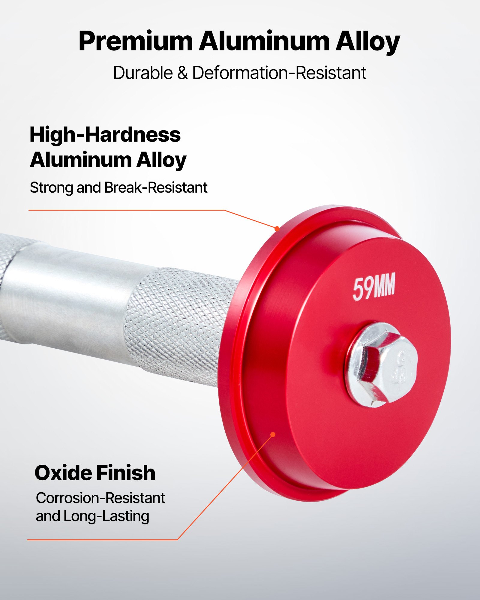 Zestaw prasy do łożysk VEVOR, 43-częściowy zestaw narzędzi do montażu uszczelek bieżni łożysk z 39 tulejami i wałkami zaciskowymi, zestaw narzędzi do montażu tulei, do demontażu i montażu, wykonany ze stopu aluminium, z walizką