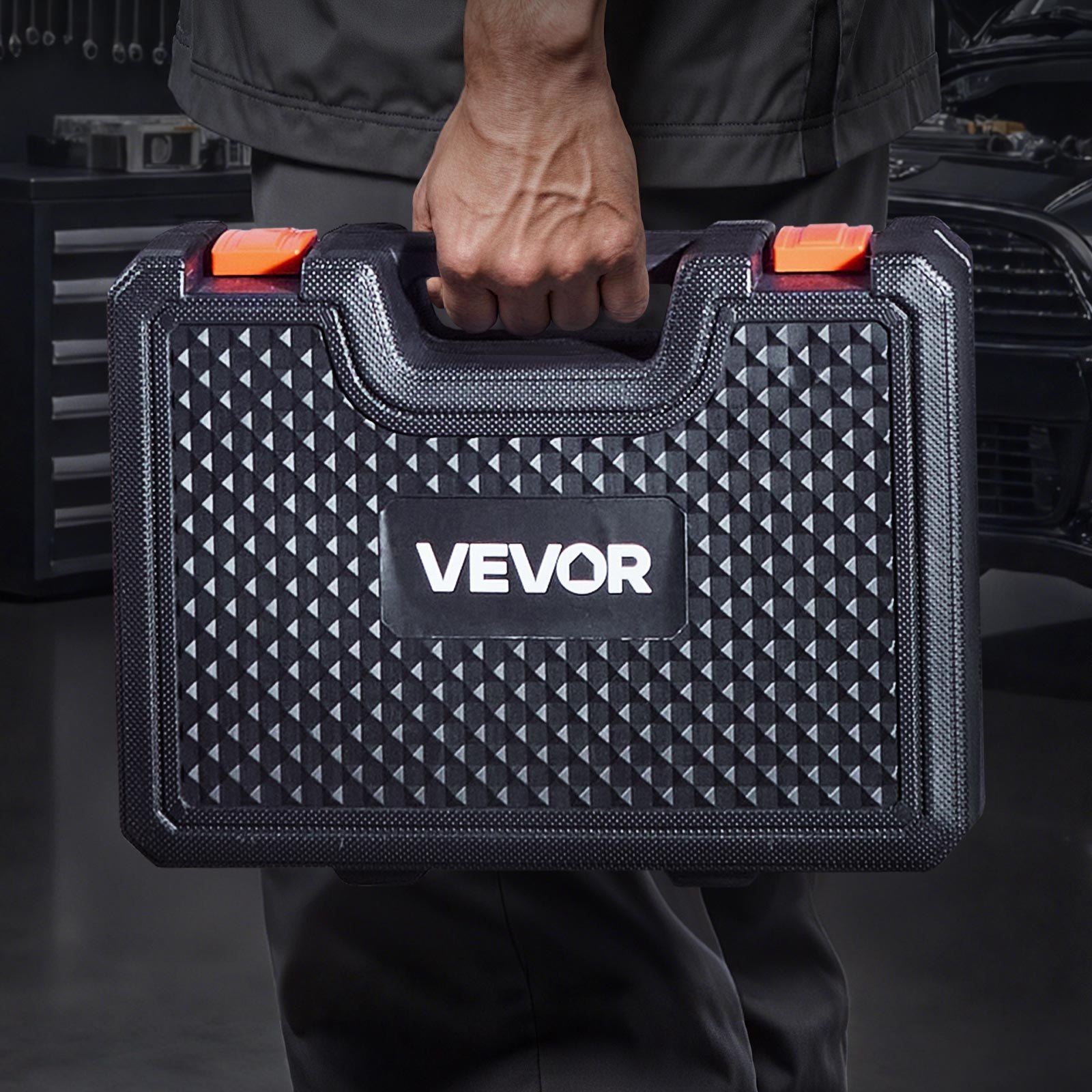 Zestaw prasy do łożysk VEVOR, 43-częściowy zestaw narzędzi do montażu uszczelek bieżni łożysk z 39 tulejami i wałkami zaciskowymi, zestaw narzędzi do montażu tulei, do demontażu i montażu, wykonany ze stopu aluminium, z walizką