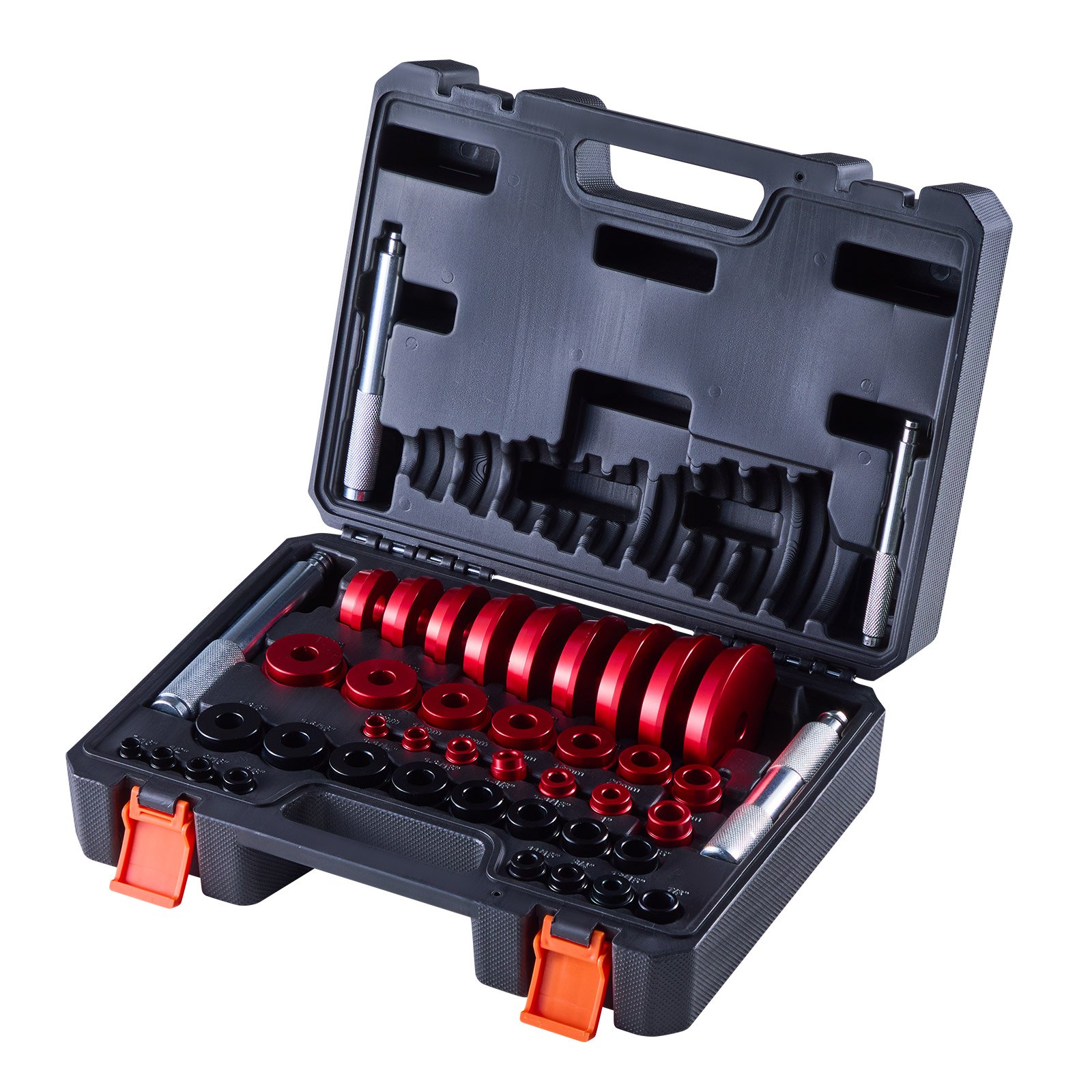 VEVOR Bearing Press Kit, 43 Pcs, Bearing Race and Seal Driver Set with 39 Bushings & Handle Shafts, Bushing Driver Tool Set, Heavy Duty Aluminum Alloy Removal Installation Tool Kit with Storage Case