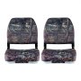 VEVOR Boat Seat with Low Backrest, Foldable Fishing Boat Seat with Thickened Sponge Cushion & PU Polyester Fabric, Sturdy PP Frame, for Boats, Yachts, and Ships, Camouflage (2 Seats)