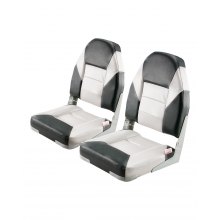 VEVOR Boat Seat Fotel łódkowy z wysokim oparciem z pianki, czarny, szary