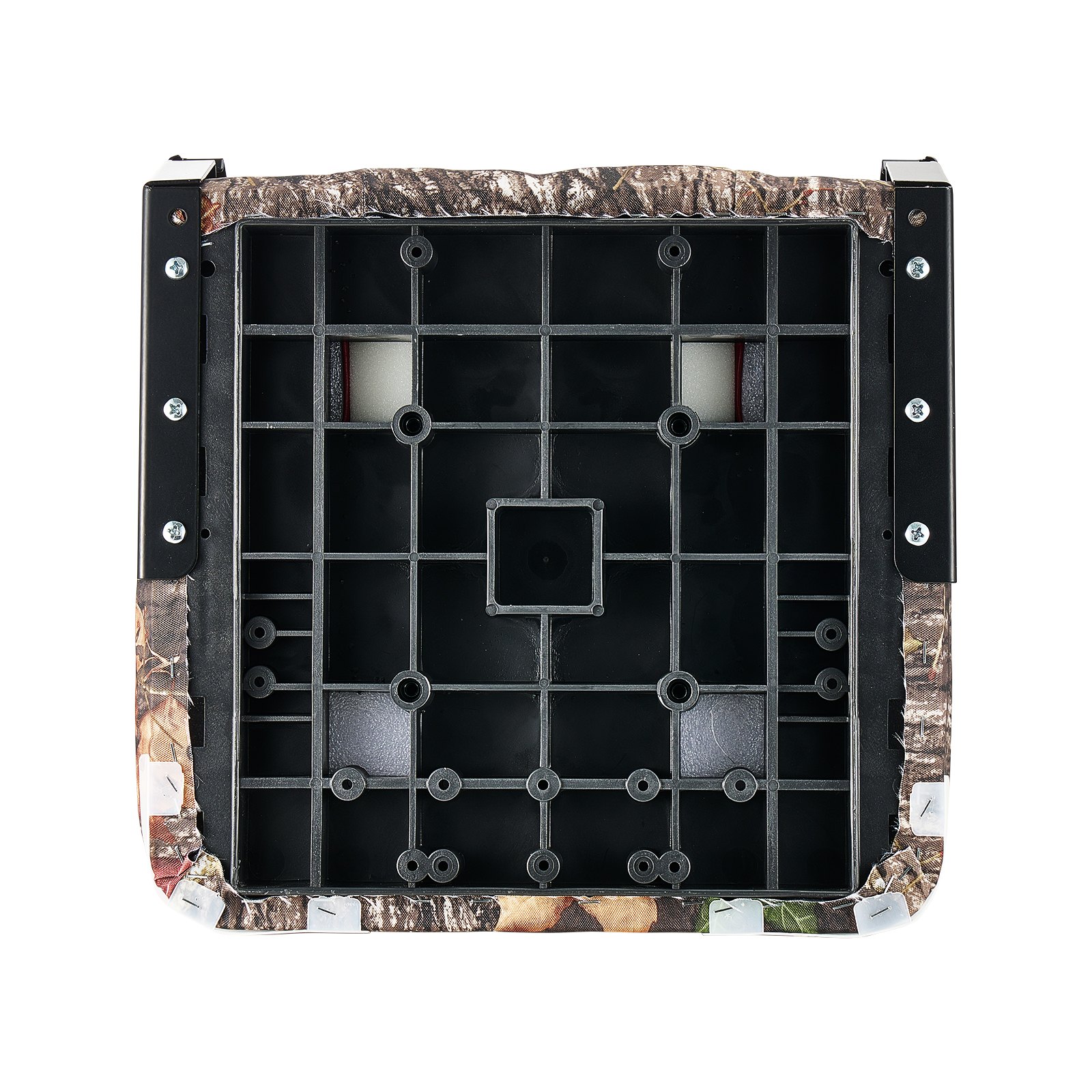 VEVOR 2-pak foteli do łodzi, składany fotel do łodzi rybackiej z wysokim oparciem, z grubą poduszką gąbkową i skórą PU, zawiasy ze stopu aluminium, do łodzi, jachtów i statków, kolor kamuflażowy