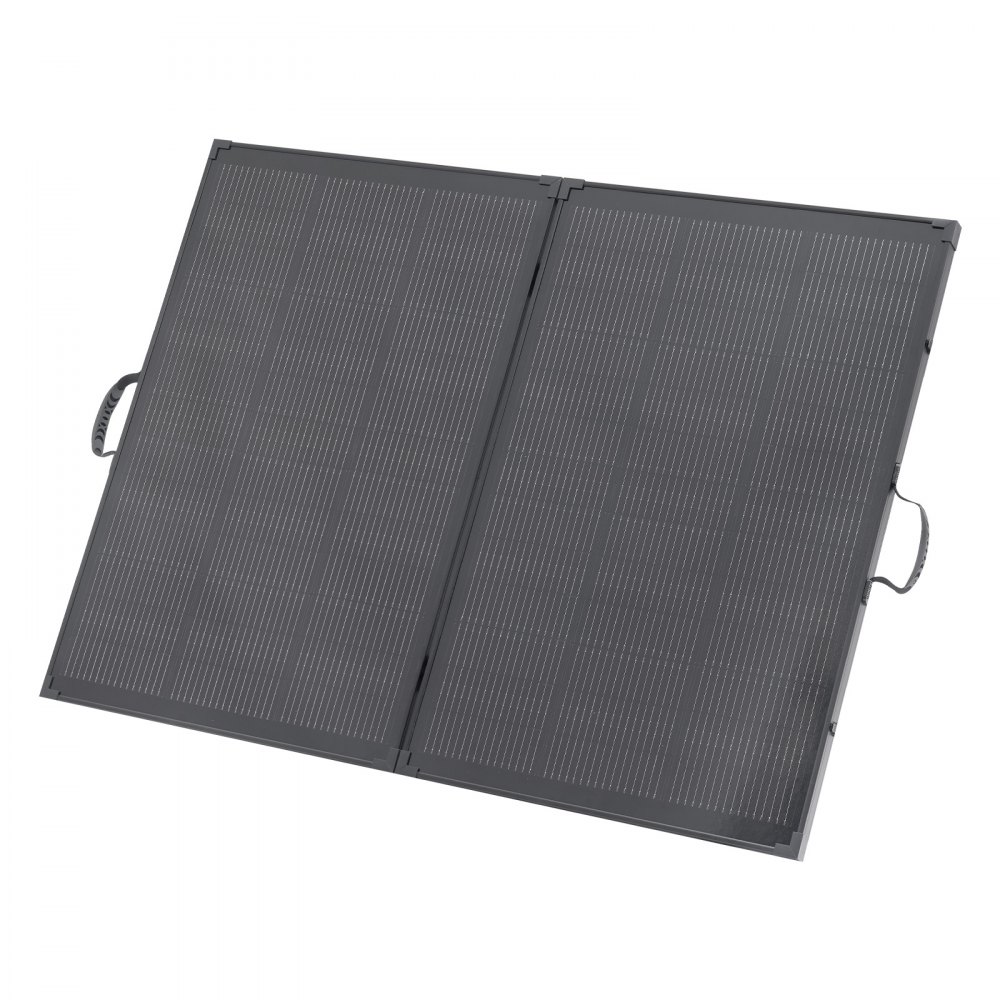 Składany panel słoneczny VEVOR 200 W, przenośny monokrystaliczny moduł słoneczny z regulatorem PWM 30 A, wyjściem i ramą MC4, wysoką wydajnością 23%, wodoodpornością IP67, idealny na kemping, piesze wycieczki i wyprawy kamperem