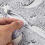 VEVOR Sofa dziecięca Fotel dziecięcy wykonany z tkaniny gąbczastej i flanelowej 28D z podłokietnikami, zmywalna sofa dziecięca świecąca w ciemności Sofa dziecięca rozkładana sofa do pokoju zabaw Salon szary