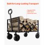 VEVOR Wózek transportowy ręczny Wózek plażowy składany 102 kg 66x45x46 cm