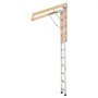 Schody strychowe VEVOR o udźwigu 170 kg, regulowane w zakresie wysokości od 3 do 3,13 m, składane schody strychowe wykonane z aluminium, idealne do dostępu na strych, balkony na wyższych piętrach