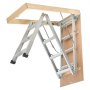 Schody strychowe VEVOR o udźwigu 170 kg, regulowane w zakresie wysokości od 3 do 3,13 m, składane schody strychowe wykonane z aluminium, idealne do dostępu na strych, balkony na wyższych piętrach