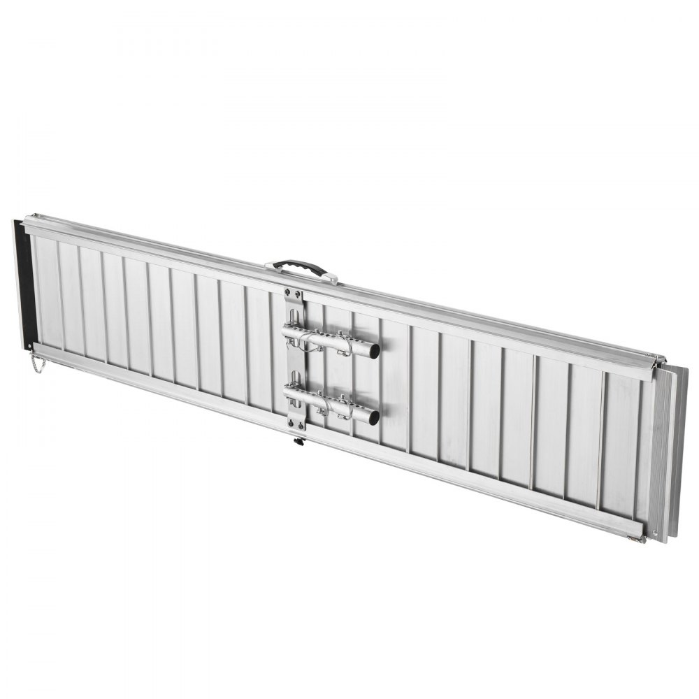 VEVOR Składana rampa dla wózków inwalidzkich 1830 x 745 mm, 362,9 kg, wytrzymała, z powierzchnią antypoślizgową i regulowanymi nóżkami podporowymi 110-210 mm, przenośna rampa dla wózków inwalidzkich do progów drzwi i krawężników