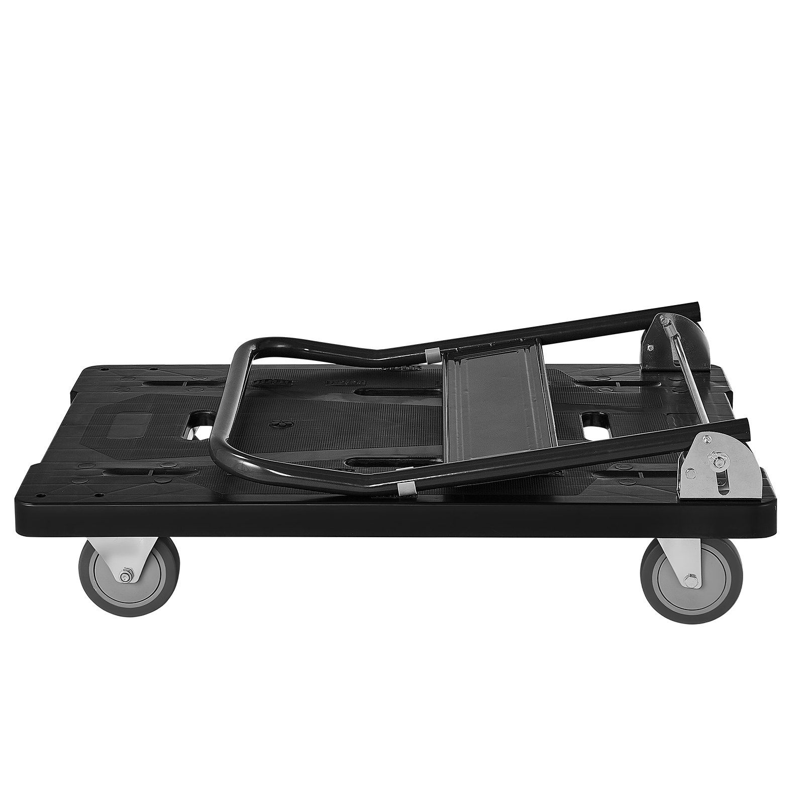 Wózek platformowy składany VEVOR, udźwig 454 kg, wózek transportowy z kółkami obrotowymi, wózek ręczny z antypoślizgową powierzchnią ładunkową, składany wózek transportowy ułatwiający przechowywanie, wózek na kółkach 895 x 595 x 850 mm
