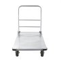 VEVOR Platform Truck, 907.18 kg Capacity, Heavy Duty Steel Flatbed Cart with Swivel Wheels and Handle, Foldable Platform Hand Push Truck Dolly, for Groceries, Garage, Warehouse, 900 x 600 x 900 mm