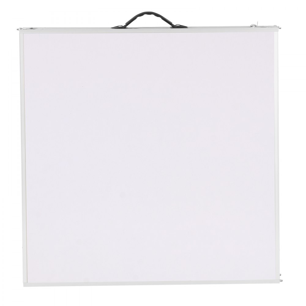 VEVOR Portable Beer Pong Table, Foldable Tailgate Table with Holes for Cups & Dry-Erase Markers & Carrying Handles, Height-Adjustable Table for Office, Tailgate Parties and Camping