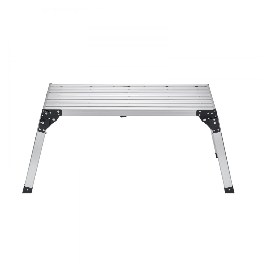 VEVOR aluminiowa platforma robocza, składany stół warsztatowy, 100 x 30 x 87,7 cm, platforma robocza, nośność 150 kg, ławka schodkowa, regulacja wysokości, stopnie 58,5-87,7 do domu, biura, warsztatu i garażu, srebrny