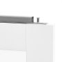 VEVOR Bifold Closet Doors 2-Panel, 914 mm (Double 457 mm) x 2032 mm, 3-Lite Frosted Glass Bifold Barn Door with Metal Hardware Kit & Sturdy Composite Frame, Modern Stylish & Space-Saving for Bedrooms