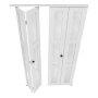 VEVOR Bifold Closet Door 4-Panel, 1219 mm (Four 305 mm) x 2032 mm, 3-Lite Frosted Glass Bifold Barn Door with Metal Hardware Kit & Sturdy Composite Frame, Modern Stylish & Space-Saving for Bedrooms