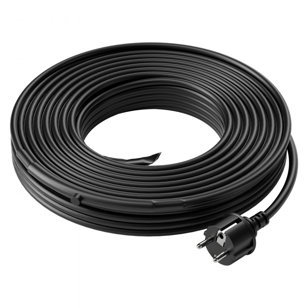 VEVOR Samoregulujący kabel grzejny do rur, 24,4 m, 16,4 W/m, ochrona przed zamarzaniem kabla grzejnego, kabel grzejny do rur wodnych z wbudowanym termostatem chroni węże PCV, rury metalowe i plastikowe przed zamarzaniem