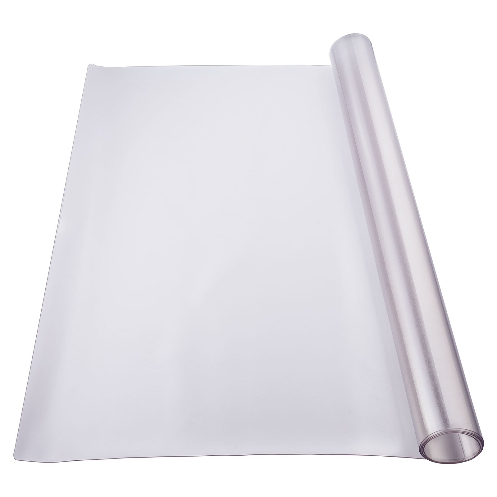 VEVOR Plastic Tablecloth, 61 x 121.9 cm, 1.5 mm thick, matte table protector, rectangular PVC desk mat, waterproof and easy-to-clean desk pad, tablecloth, for office, dresser, dining table, nightstand