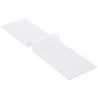 VEVOR Plastic Tablecloth, 61 x 243 cm, 1.5 mm thick, transparent table protector, rectangular PVC desk mat, waterproof and easy-to-clean desk pad, tablecloth, for office, dresser, dining table, bedside table