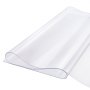 VEVOR Plastic Tablecloth, 61 x 243 cm, 1.5 mm thick, transparent table protector, rectangular PVC desk mat, waterproof and easy-to-clean desk pad, tablecloth, for office, dresser, dining table, bedside table