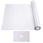 VEVOR Plastic Tablecloth, 61 x 243 cm, 1.5 mm thick, transparent table protector, rectangular PVC desk mat, waterproof and easy-to-clean desk pad, tablecloth, for office, dresser, dining table, bedside table