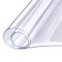 VEVOR Table Protector, Transparent, 1.5 mm Thick, PVC Table Cover, 457 x 925.4 mm, Rectangular Tablecloth, Washable, Wear-Resistant, Heat-Resistant, Waterproof
