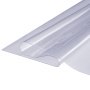 VEVOR Table Protector, Transparent, 1.5 mm Thick, PVC Table Cover, 457 x 925.4 mm, Rectangular Tablecloth, Washable, Wear-Resistant, Heat-Resistant, Waterproof