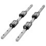 VEVOR Linear Rail Guide Kit, HGR20, 2PCS 600 mm (23.62 inch) Linear Rails and 1PCS Ball Screw, 4PCS Slide Blocks, with BF12/BK12 End Support, Coupling, and Nut Housing, for DIY CNC Routers Lathes