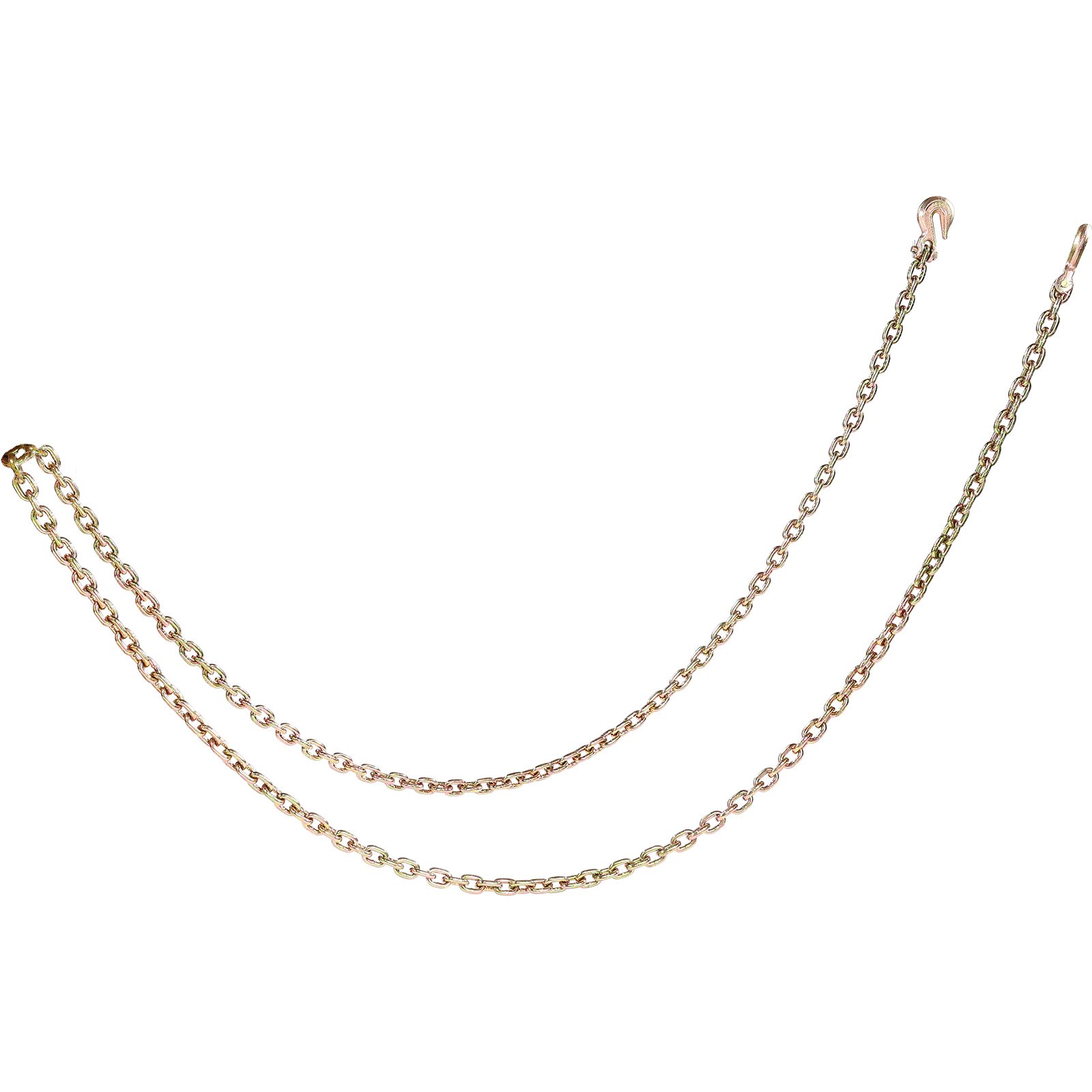 Łańcuch holowniczy VEVOR G80, 5/16 cala x 14,2 stopy, z hakiem holowniczym, bezpieczne obciążenie robocze 4900 funtów, wytrzymały łańcuch transportowy do holowania przyczep i sprzętu do wiązania drewna