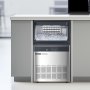 VEVOR Commercial Ice Machine (50 kg/day) with 15 kg storage capacity & drain pump, 50 ice cubes in 15 minutes, LED digital display, self-cleaning ice machine for bar, office, restaurant