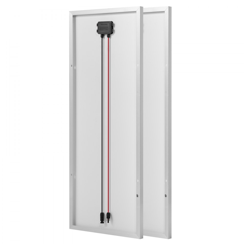 Kompletny zestaw paneli słonecznych VEVOR 200 W 12 V, 2 szt. monokrystalicznych modułów słonecznych o mocy 100 W, akumulator LiFePO₄ 12,8 V 50 Ah + regulator ładowania 40 A + falownik 800 W, do kamperów, domów, kempingów, łodzi i instalacji poza siecią.