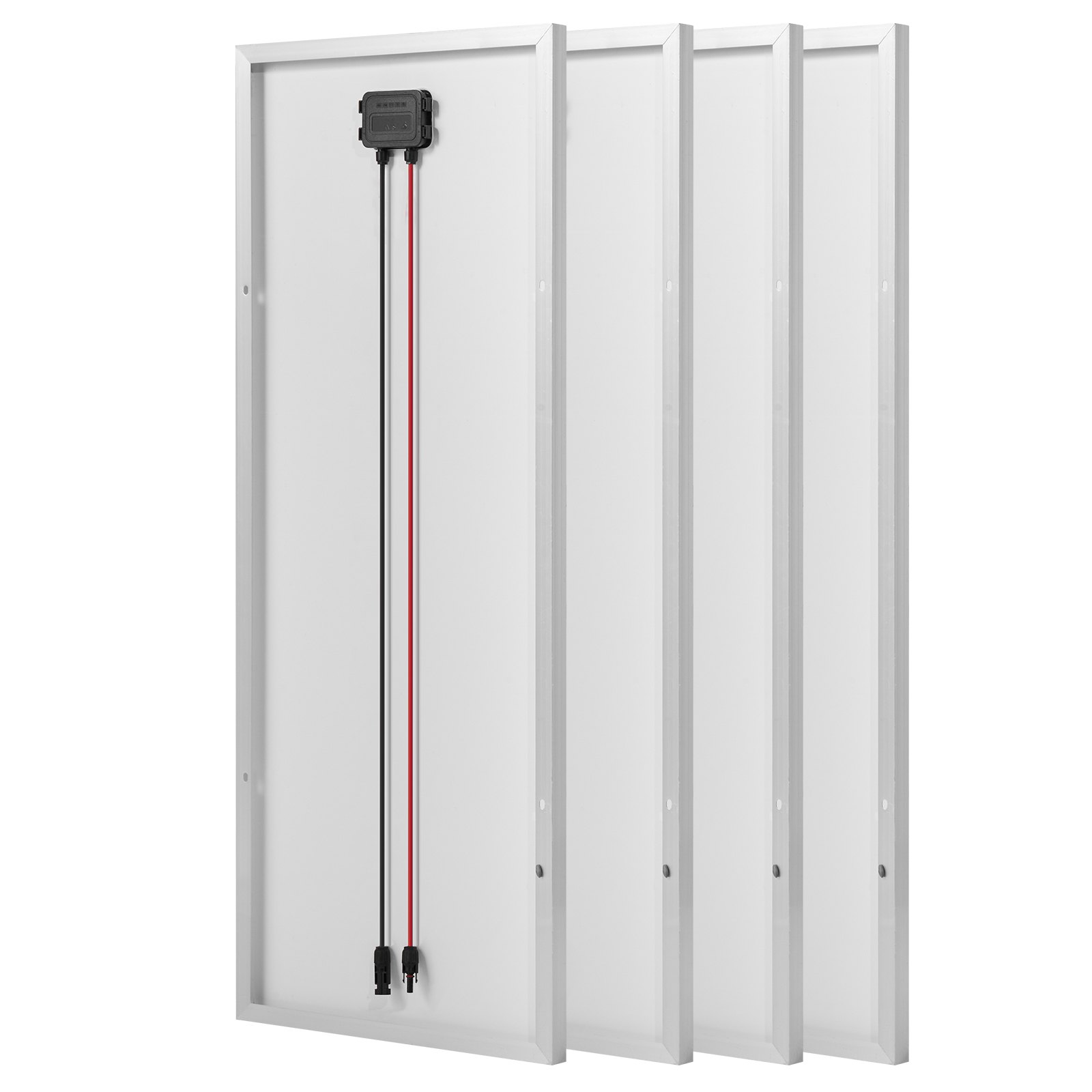 Kompletny zestaw paneli słonecznych VEVOR 400 W 12 V, 4 monokrystaliczne moduły słoneczne o mocy 100 W + akumulator LiFePO₄ 12,8 V 200 Ah + regulator ładowania MPPT 40 A + falownik 2 kW do pojazdów kempingowych, domów, kempingów, łodzi i instalacji poza siecią.