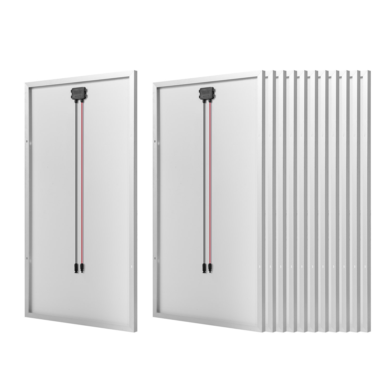 Zestaw paneli słonecznych VEVOR 2400 W 48 V, 12 szt. monokrystalicznych modułów słonecznych o mocy 200 W + akumulator LiFePO₄ 51,2 V 100 Ah + hybrydowy falownik 48 V 5 kW, wydajny zestaw solarny niezależny od sieci do gospodarstw domowych