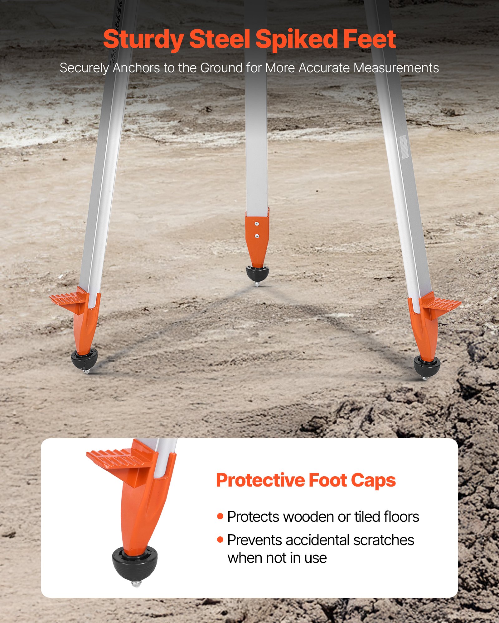 Zestaw poziomic laserowych obrotowych VEVOR ze statywem i prętem pomiarowym, czerwona wiązka lasera, zasięg 300 m, regulowany kąt nachylenia, obrót o 360°, elastyczny kąt skanowania, w zestawie pilot zdalnego sterowania i futerał transportowy