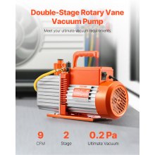 Pompa próżniowa VEVOR 9 CFM HVAC 2-stopniowa obrotowa łopatkowa pompa próżniowa Pompa próżniowa