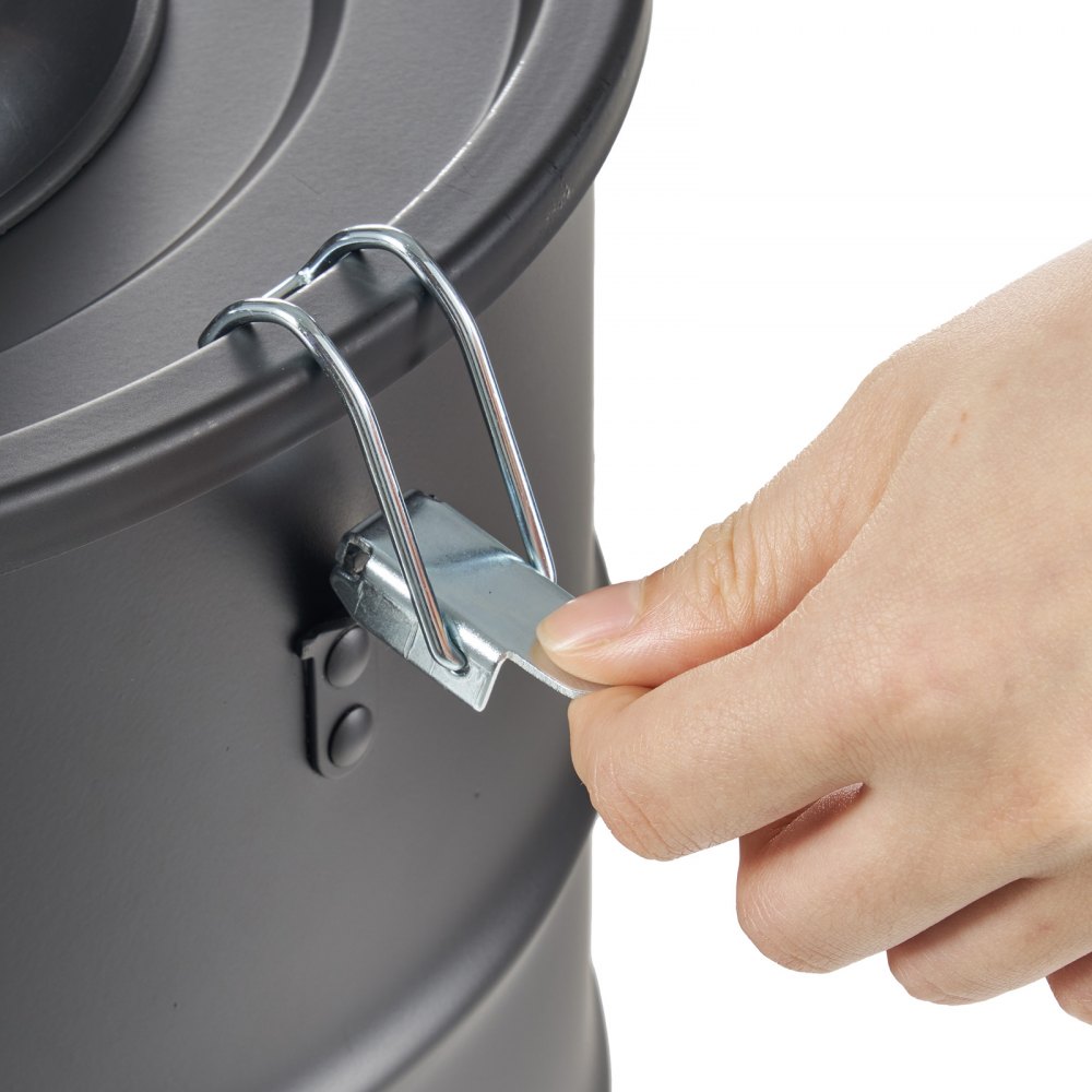 Odkurzacz do popiołu VEVOR, 15 l, moc ssania 1200 W, odkurzacz kominowy z odwróconym wyciągiem, kabel zasilający 3 m, maks. siła ssania 16 kPa, do kominków, pieców na pellet, pieców opalanych drewnem i pieców na drewno