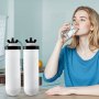 VEVOR Gravity Water Filtration System Replacement Water Filters, Ceramic Replacement Filters, Easily Replaceable Water Filter, Compatible with Most Brands, 2 Pieces, White
