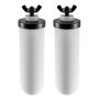 VEVOR Gravity Water Filtration System Replacement Water Filters, Ceramic Replacement Filters, Easily Replaceable Water Filter, Compatible with Most Brands, 2 Pieces, White