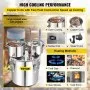 VEVOR Destylator alkoholu Woda Still 50L Alkohol Niegazowana Pompa Wody