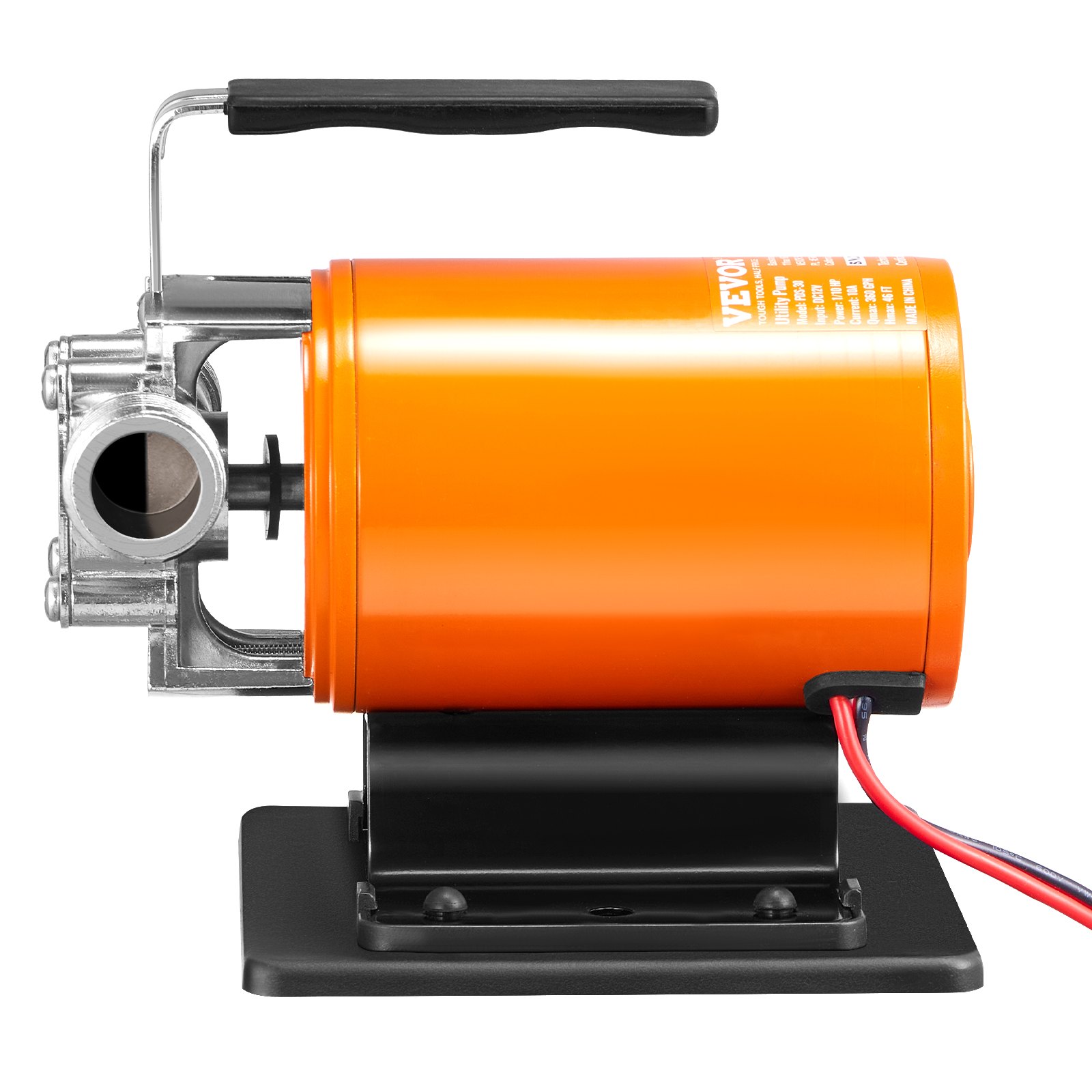 VEVOR pompa do przepompowywania wody, 12 V DC, 360 GPH, 1/10 KM, przenośna elektryczna pompa wielofunkcyjna, wąż ssący 1,8 m, wirnik, sitko ssące, do ogrodu, basenu, stawu, drenażu akwarium