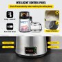 VEVOR Silver Water Distiller Machine 750W Regulowana Temperatura Destylator Wody 4L Zestaw do Robienia Wina Zestaw do Parzenia Wewnętrzny Destylator ze Stali Nierdzewnej z Regulowaną Temperaturą