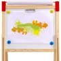 Sztaluga artystyczna VEVOR dla dzieci, drewniana sztaluga artystyczna 3 w 1 z magnetyczną tablicą suchościeralną, tablicą kredową i rolką papieru, regulowana, stojąca deska do rysowania z akcesoriami do malowania dla dzieci w wieku od 3 lat