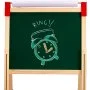 Sztaluga artystyczna VEVOR dla dzieci, drewniana sztaluga artystyczna 3 w 1 z magnetyczną tablicą suchościeralną, tablicą kredową i rolką papieru, regulowana, stojąca deska do rysowania z akcesoriami do malowania dla dzieci w wieku od 3 lat